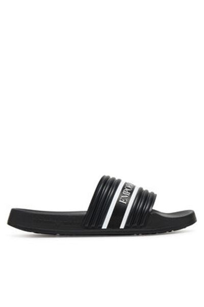 Emporio Armani Flip-flops bărbătești negri EMPORIO ARMANI-XVPS14 XR277 U532 NEGRU+NEGRU/ALB