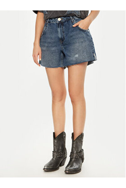 One Teaspoon Pantaloni scurți din denim pentru femei, albaștri, ONE TEASPOON-...