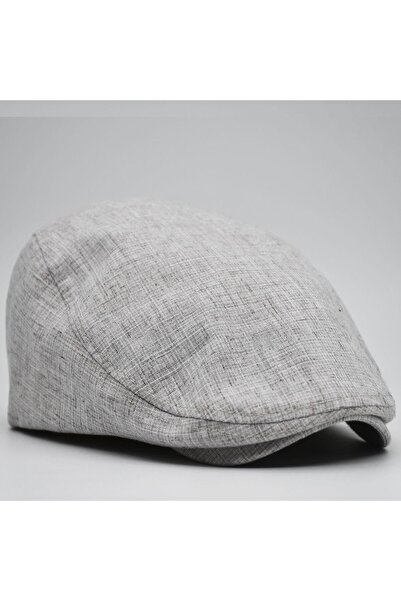 şapkadan Erkek Kasket Keten Yazlık Flat Cap Şapka