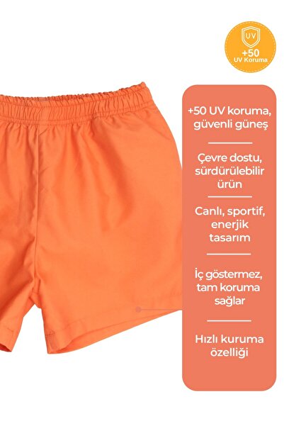 Ozmoz By Mukadder Özden Orange Boy's Shorts Swimsuit