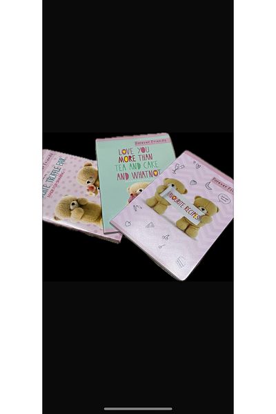 Mynote Forever Friends A4 60 Sheets Checkered Notebook Set of 3 Notebooks