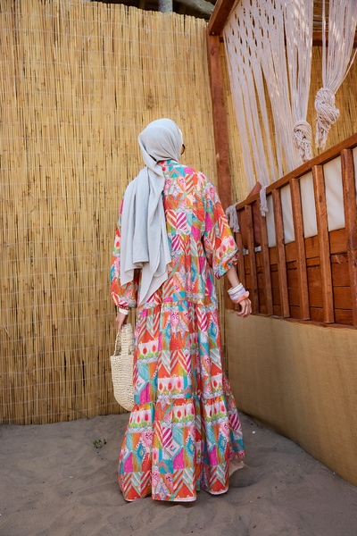 LOCCO Women's Zigzag Patterned Dress Tile