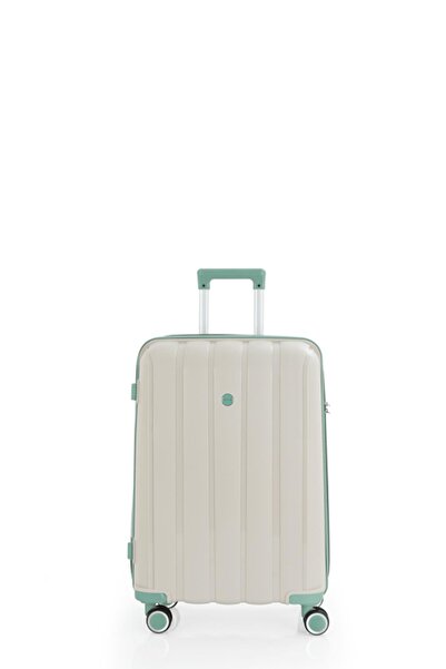 MÇS V305 Ultra Hafif Plastik Materyal Polipropilen Büyük Boy Valiz - Kemik Su...