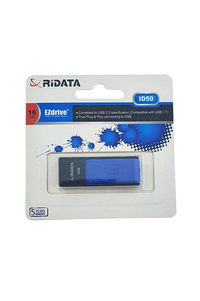 ridata Unitate flash USB 2.0 RiDATA 16 GB, EZdrive ID50, conector retractabil, albastru