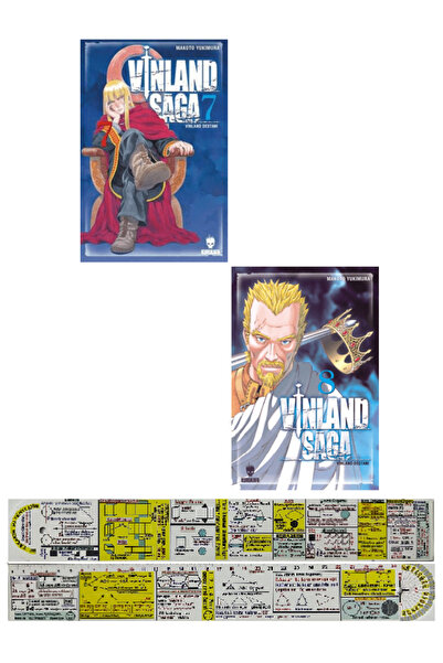 Kurukafa Yayınevi Vinland Saga 7-8. Ciltler Manga Seti + Mat. Öğreten Cetvel
