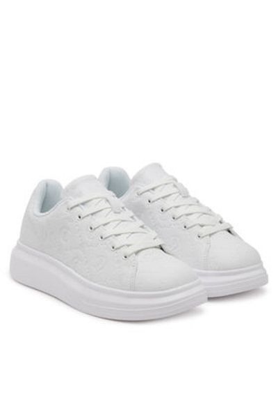 Just Cavalli Teniși de damă albi JUST CAVALLI-78RA3SB6 ZSC31 003 ALB