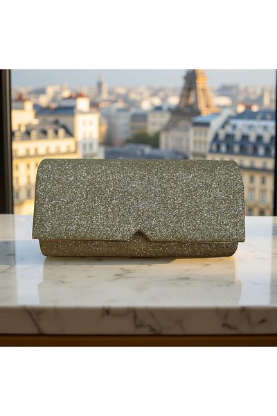OEM Sparkle purse, gold, 10x20x5