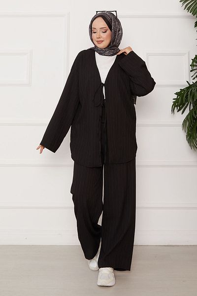EBRUTESETTÜR Kimono Set with Tie Front
