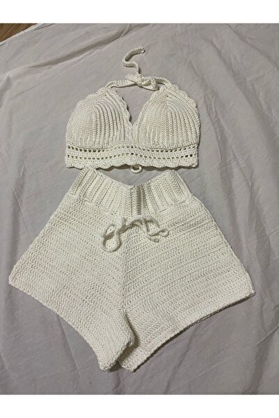 Sibel EL ÖRGÜSÜ BÜSTİYER ŞORT TAKIM