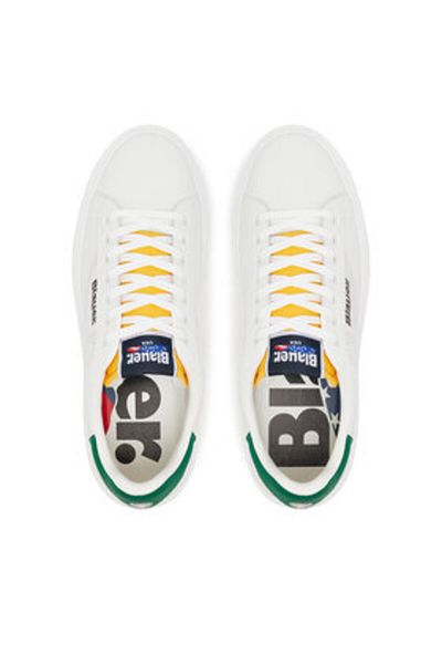 BLAUER Men's Sneakers white BLAUER-S5BUCK03/LES WHI/GRE WHITE/GREEN