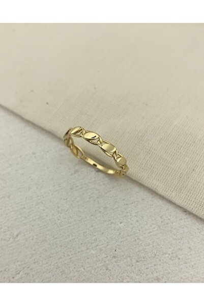 Onseva Kuyumculuk 14 Ayar Altın Başak Model Burgu Yüzük