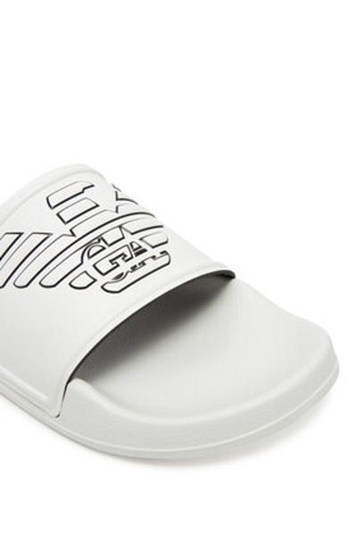 Emporio Armani Women's, Men's, Unisex Flip-flops white EMPORIO ARMANI-XVPS11 XR273 T680 WHITE+BLACK