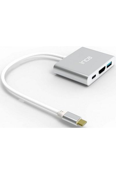 Inca Itpc-04T Type-C=>Hdmi+Usb3.0+Pd(100W) Converter (Input:Usb Type-C => Output:Hdmi+Usb3.0+Pd)