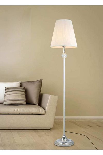 DEC14 Floor lamp with an elegant and modern design, silver color