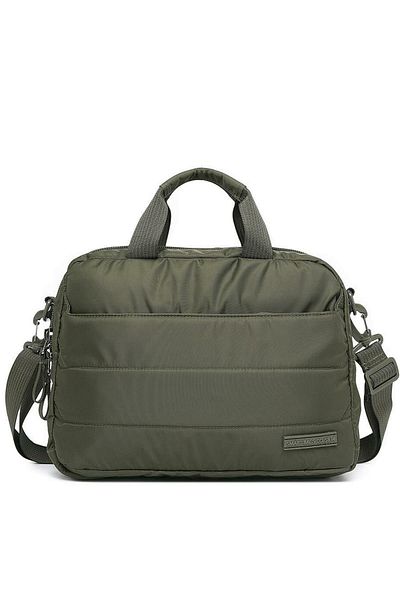 SMART BAGS حقيبة كمبيوتر محمول وحقيبة كمبيوتر محمول للجنسين من القماش الناعم 8724 - أخضر