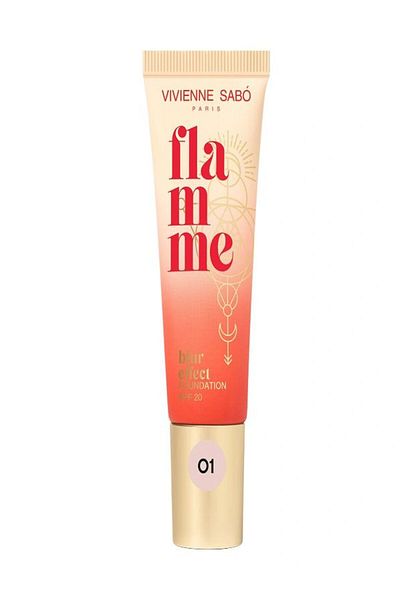 Vivienne Sabo Flamme Blur Effect Foundation Spf 20 01 Ivory - Medium Coverage & Radiant Satin Finish