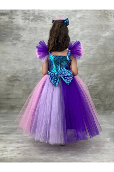 Terry Kız Çocuk Deniz Kızı Modeli Abiye