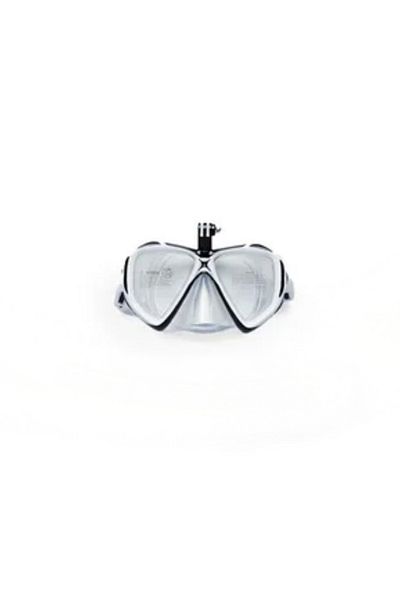 SPEEDO Unisex Black Speedo Au Dual Lenses Mask with Camera Mount Sea Goggles Sol25001-Bkwh