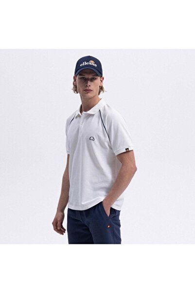 Ellesse Ανδρικό μπλουζάκι EM407-OF Polo Neck - Off White