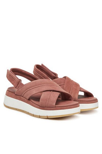 CLARKS Women's Sandals pink CLARKS-26181471 MAUVE SUEDE