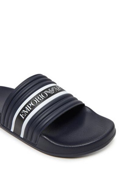 Emporio Armani Flip-flops albaștri pentru bărbați EMPORIO ARMANI-XVPS14 XR277 U533 ALBASTRU+NEGRU/ALB