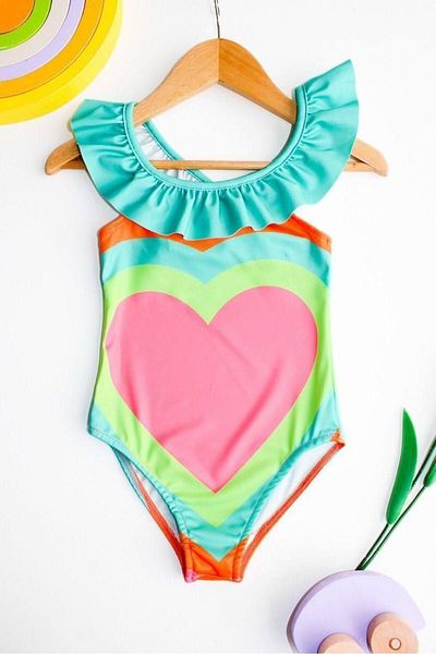 Yalçınoğlu Kids Children's Patterned Summer Swimsuit – Comfortable, Quick Dry, Stretchy Fabric - Ideal Design for Sea and Pool