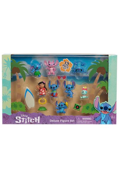 JustPlay Set of 13 Disney Stitch Deluxe figurines