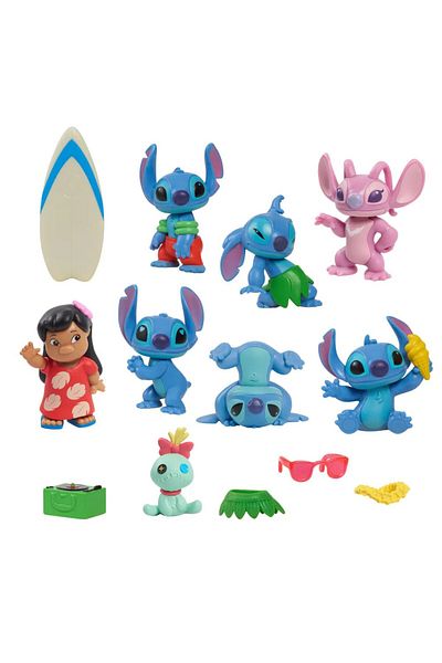 JustPlay Set of 13 Disney Stitch Deluxe figurines