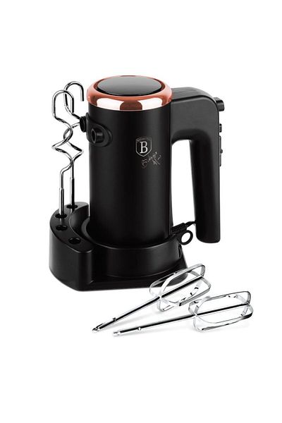 Berlinger Haus Hand mixer with accessories 300 W Black Rose Collection