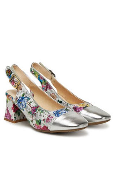 LAURA VITA Women's Sandals silver LAURA VITA-HICMIMO 09 ARGENT