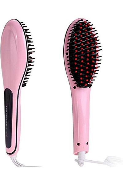 Generic Thermal hair styling comb, pink