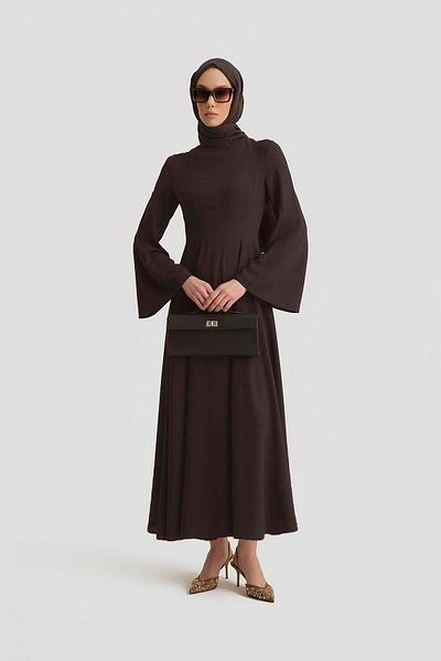 Armine Φόρεμα Flowy Flared 25Y9005 Bitter Brown