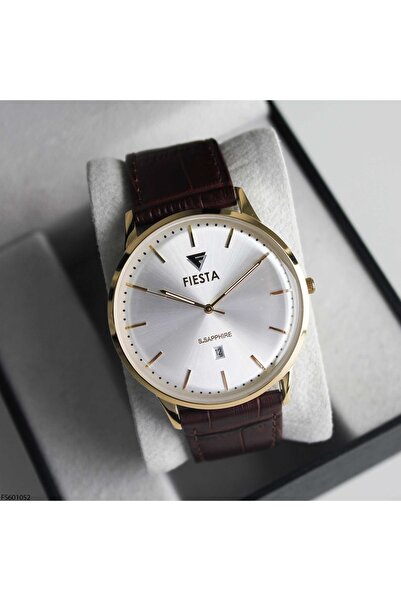 Fiesta Fs601052 Men's Wrist Watch with Leather Band
