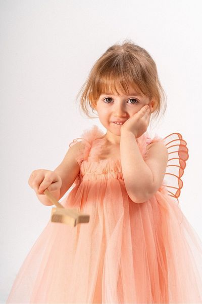 2kids2mom Bebeluş Fetiţă Copil Cu Aripi Petrecere Ziua Zilei Nunta Zi Specială Rochie Prinţesă Căptuşită Tulle