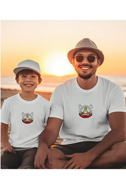 ASELİNDA Tricou combinat elegant Tată-Fiu (adăugați 2 bucăți în coș pentru co...