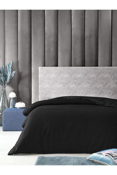 Karna Home Duvet Cover Single Cotton Satin Stripe 150X220