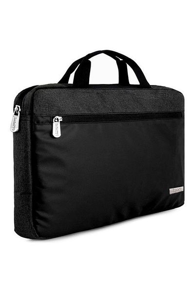 zagatto Slim laptop bag 15.6”, black, 42x30x4.5 cm, waterproof, durable, shock-absorbing, ZG626