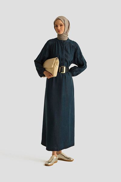 Armine Φόρεμα Oversize 25YD9142 Σκούρο Navy Blue