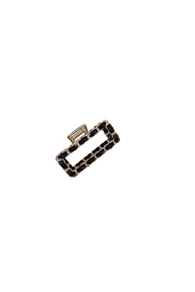 OEM Clara Belle Hair Clip, Black and Gold