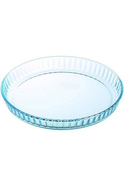 Pyrex Platou de tartă Pyrex Iconics, sticlă rezistentă la căldură, Ø28 x 4 cm, 1,6 L