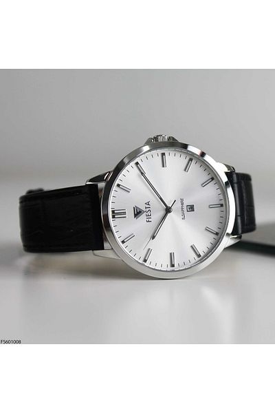 Fiesta Fs601008 Men's Wrist Watch with Leather Band