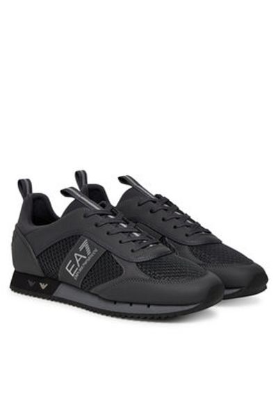 EA7 Emporio Armani Men's Sneakers gray EA7 EMPORIO ARMANI-X8X027 XK050 D186 ASPHALT GREY+SILV.G7