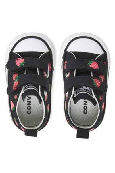 converse Teniși negri pentru fete CONVERSE-A14929C 001 NEGRU/ROȘU MOALE/ROZ PEPENE VERDE