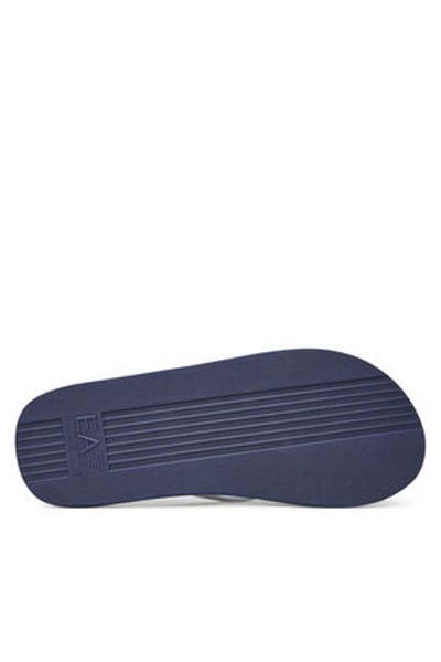 EA7 Emporio Armani Men's Flip-flops white EA7 EMPORIO ARMANI-XCQ004 XK196 U458 MEDIEVAL BLU+WHITE