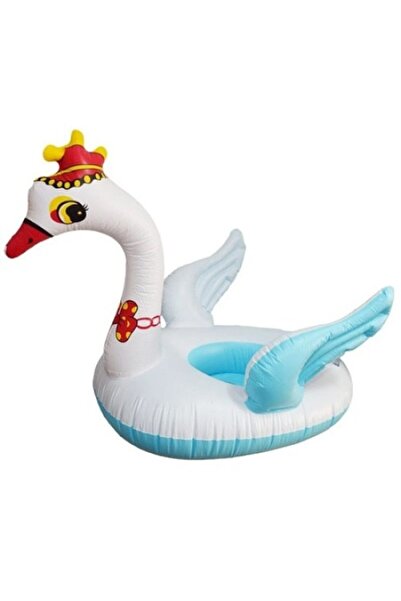 Deka Inflatable Swimming Ring for Children, Swan Shape, 69x52 Cm