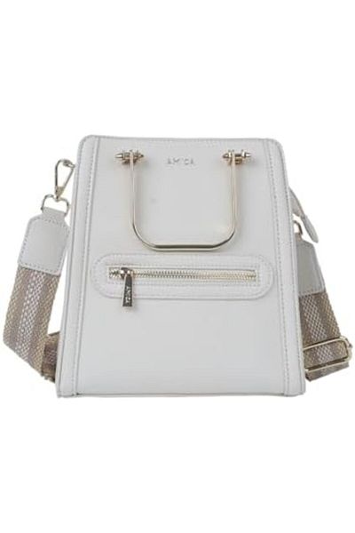 AMICA Aurelia Women's Shoulder Crossbody Handbag with Embellished Handles