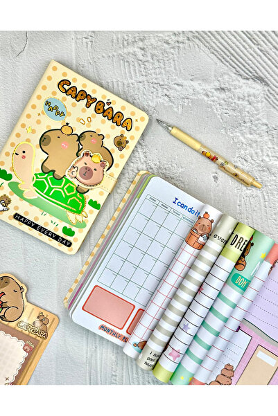 ZeCo Collection Capybara Turtle Friends Special Design Notebook with Magnet