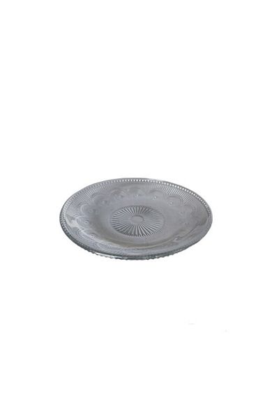 Gold Set 6 farfurii sticla pentru tort, Cairo 14.5 cm
