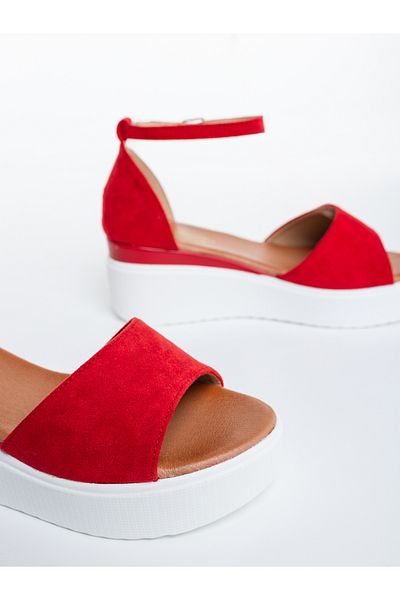 Kalapod Women's red textile sandals Dianne