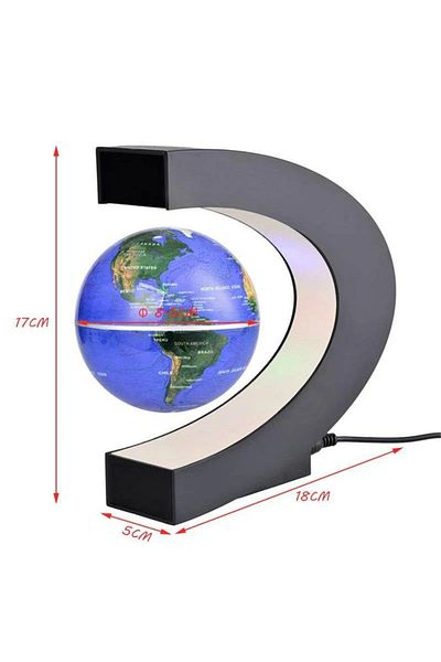 OEM Decorative LED lamp Globe Terra with magnetic levitation, diameter 85 mm, height 17.5 cm